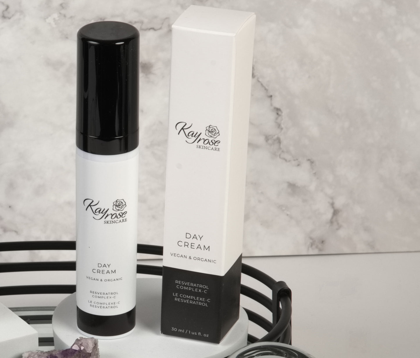 Kayrose Skincare Vegan Organic Day Cream with Resveratrol Complex-C