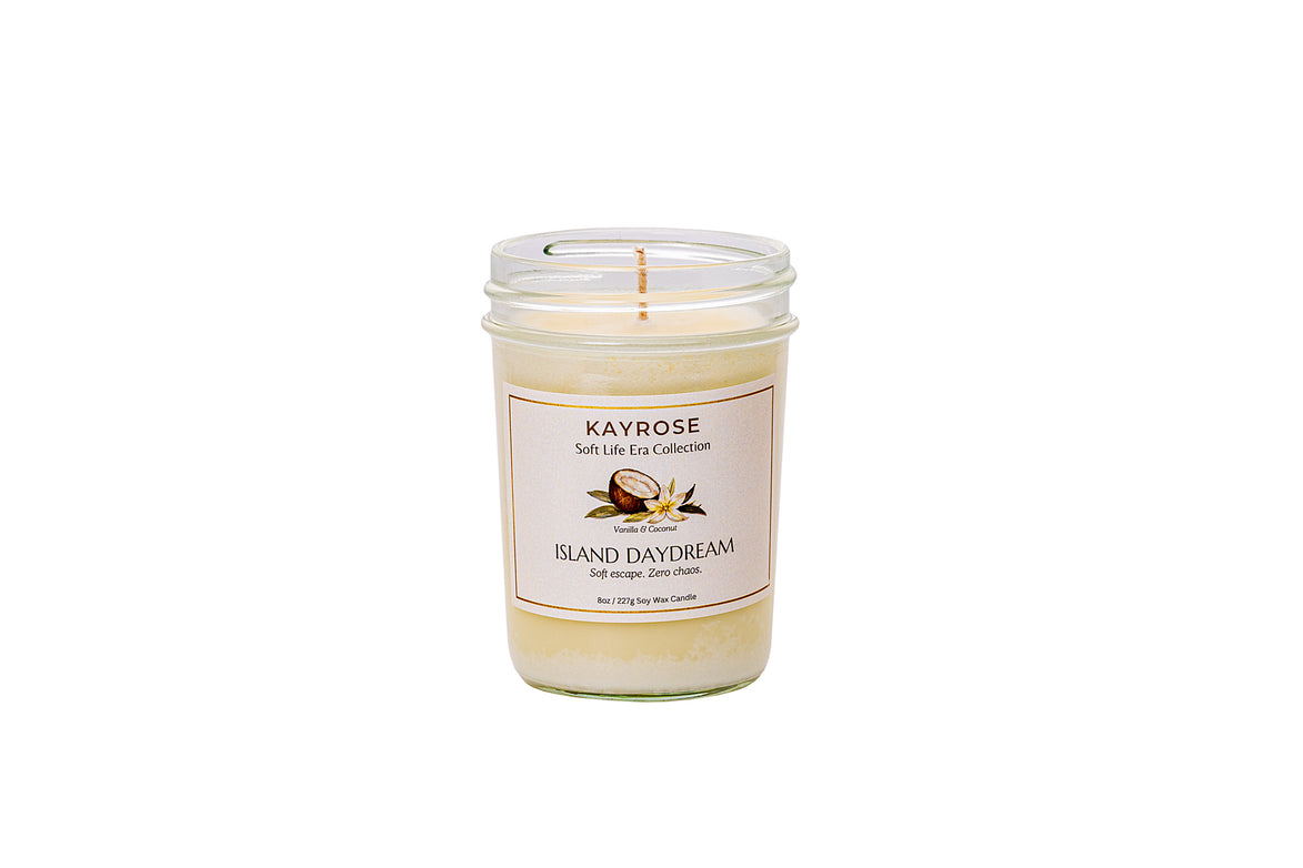 Island Daydream Scented Soy Candle 8oz Aromatherapy Candle