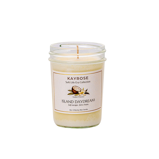 Island Daydream Scented Soy Candle 8oz Aromatherapy Candle